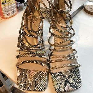 Vince Camuto  snakeskin heel